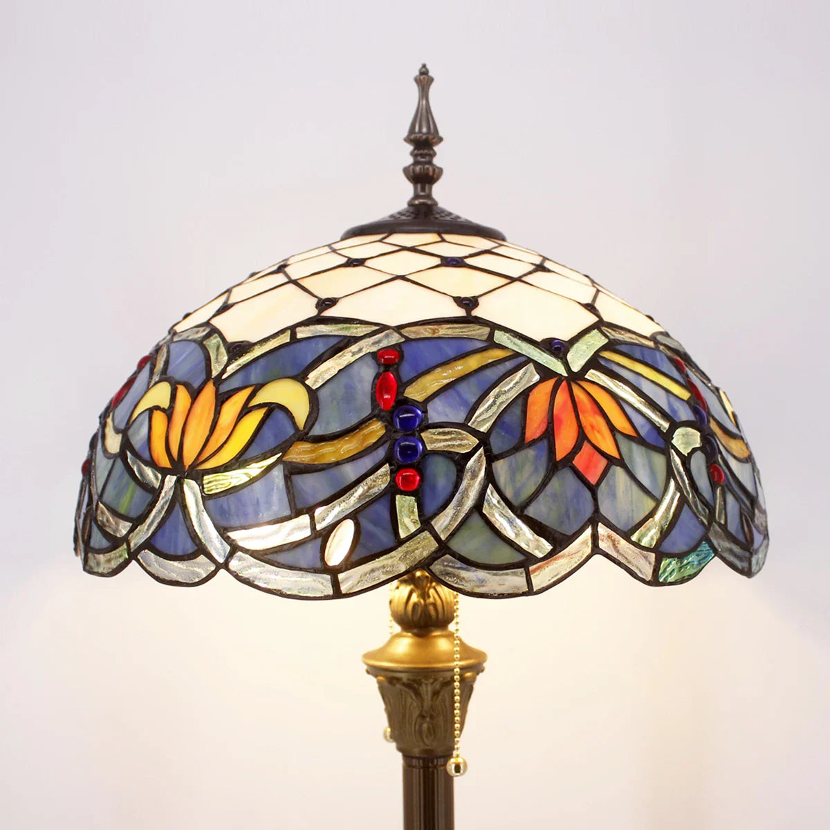 Lotus Tiffany Vloerlamp